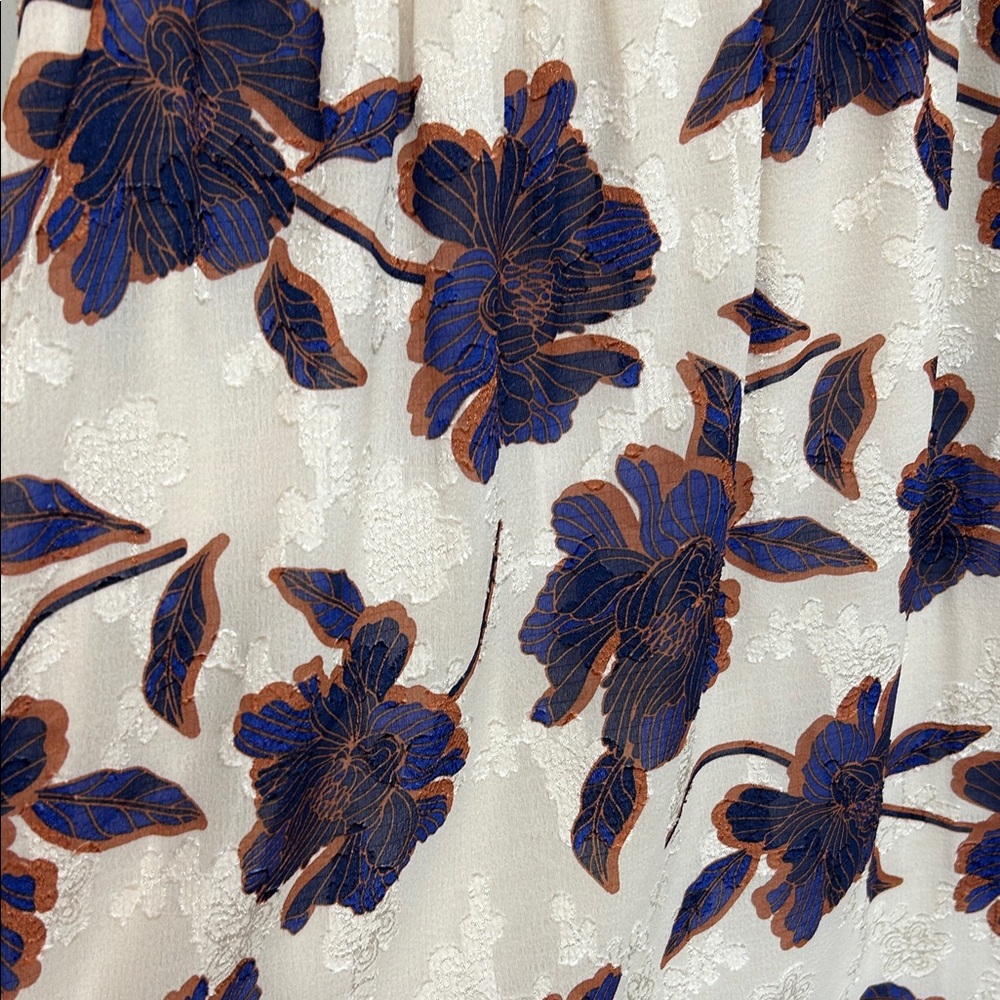 Draper James Cream and Blue Floral Dress - Picture 5 of 5